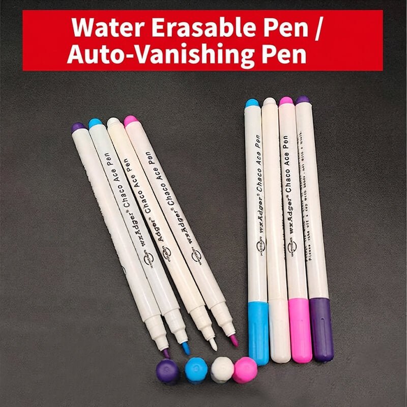 Water Soluble and Air Erasable Fabric Marking Pen Set - Babylon Leather - Babylon LeatherBabylon LeatherPP13-White – 2 Pcs