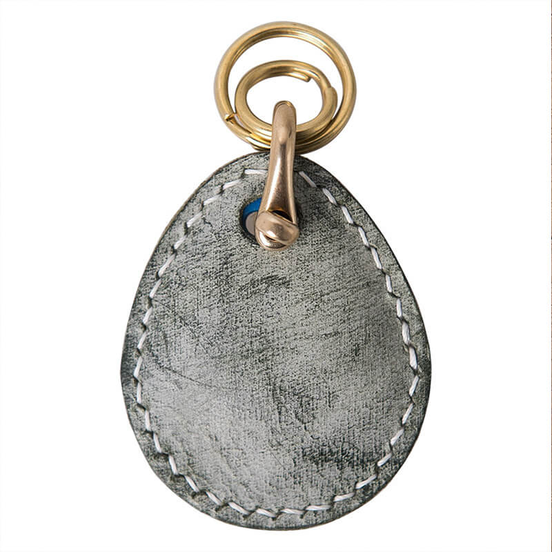 Waxed Leather Access Card Keychain DIY Kit – Babylon Leather - Babylon LeatherBabylon LeatherLZ71-Black