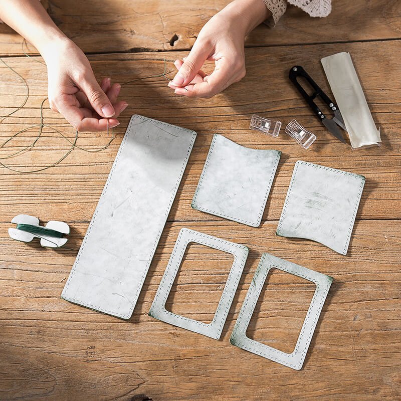 Waxed Leather Card Holder DIY Kit – Babylon Leather - Babylon LeatherBabylon LeatherLZ69-Original-Veg Tanned Leather