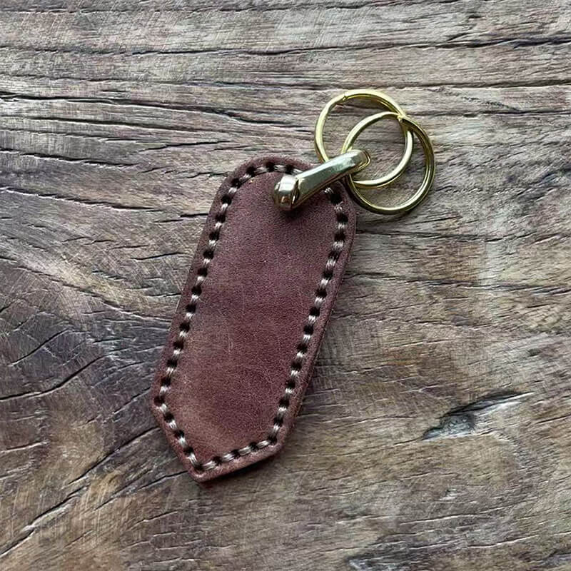 Waxed Leather DIY Keychain Craft Kit – Babylon Leather - Babylon LeatherBabylon LeatherLZ70-Coffee-Nubuck Leather