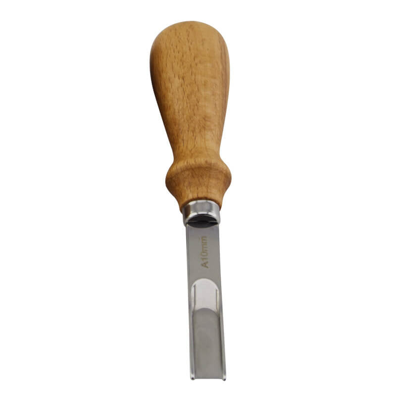 Wide Leather Skiving Shovel High Carbon Steel & Wood – Babylon Leather - Babylon LeatherBabylon LeatherXH47-10mm