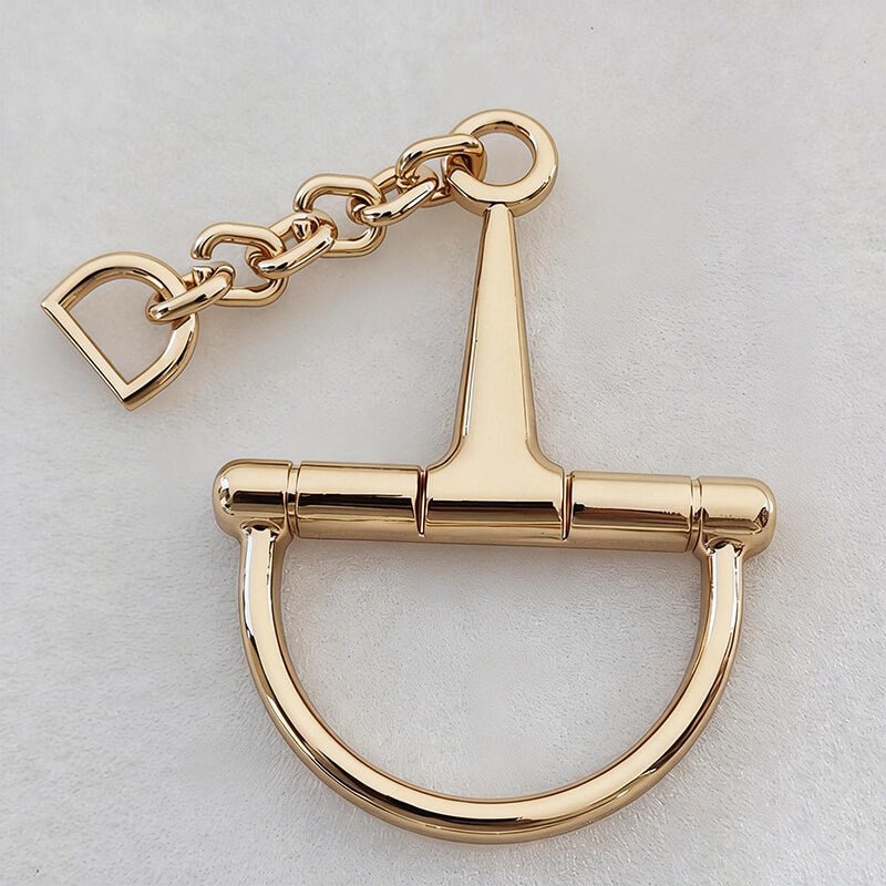 Women’s Bag Magnetic Closure Clasp Magnetically Operated Lock - Babylon LeatherBabylon LeatherMOL-028-Light Gold-A-Magnetic Snap Fastene & With Chain