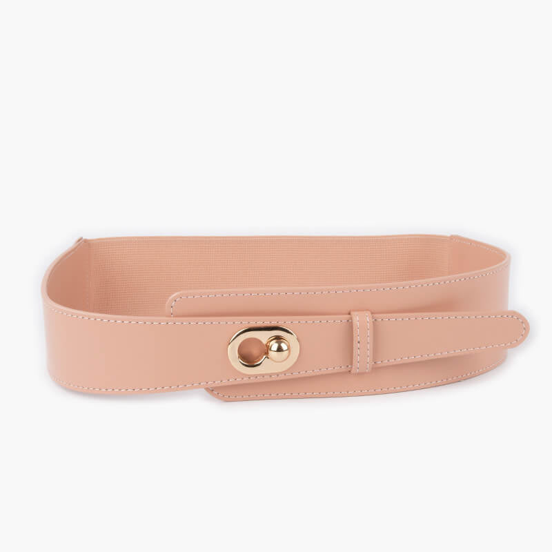 Women's Elastic Split Leather Waist Belt – Babylon Leather - Babylon LeatherBabylon LeatherDJ18-Blush Pink