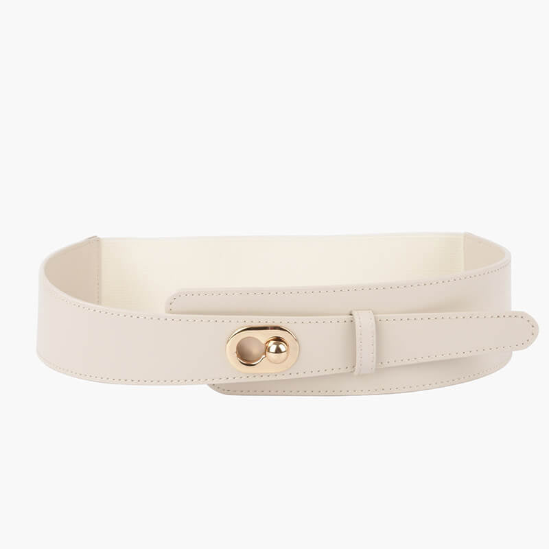 Women's Elastic Split Leather Waist Belt – Babylon Leather - Babylon LeatherBabylon LeatherDJ18-White