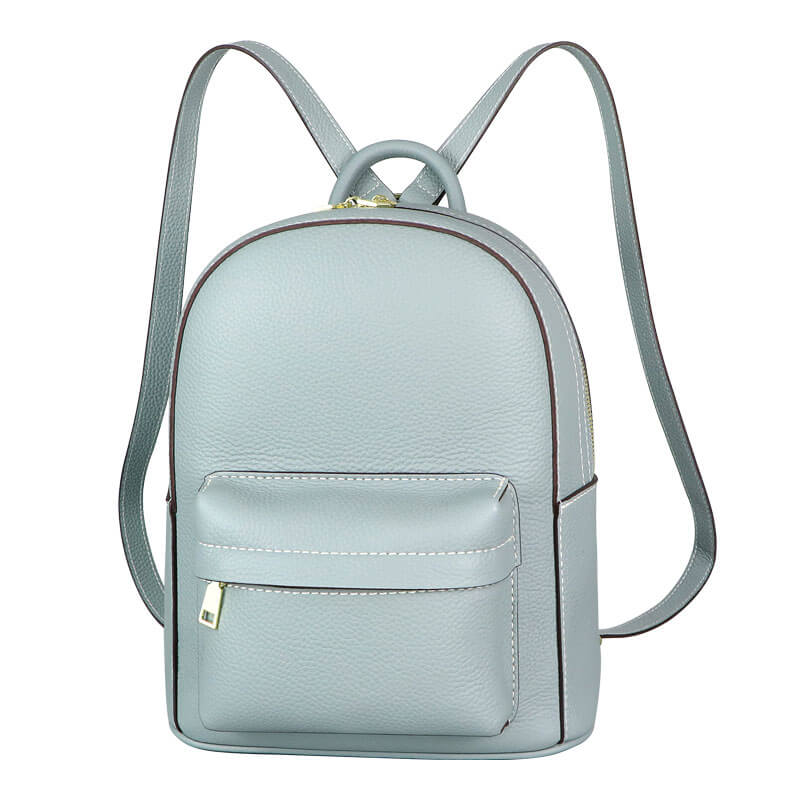 Women’s Large Leather Backpack DIY Kit – Babylon Leather - Babylon LeatherBabylon LeatherSY44 - Matching Color - Lychee Pattern Leather - Haze Blue