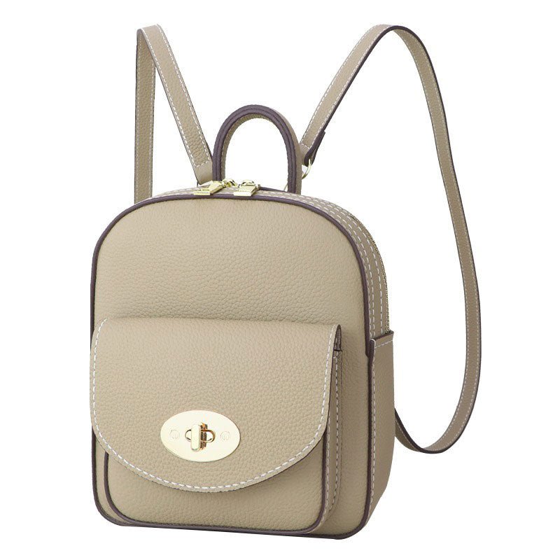 Women’s Leather Backpack DIY Kit – Babylon Leather - Babylon LeatherBabylon LeatherSY16 - Khaki - White