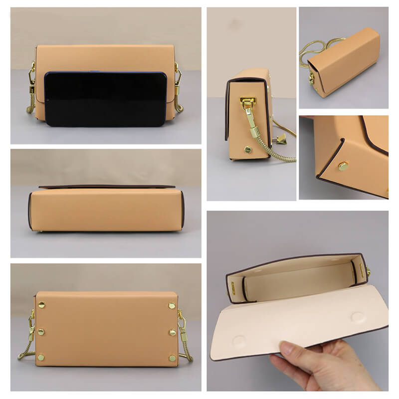 Women’s Leather Crossbody Box Bag DIY Kit – Babylon Leather - Babylon LeatherBabylon LeatherSY131-Beige-Color-Matched