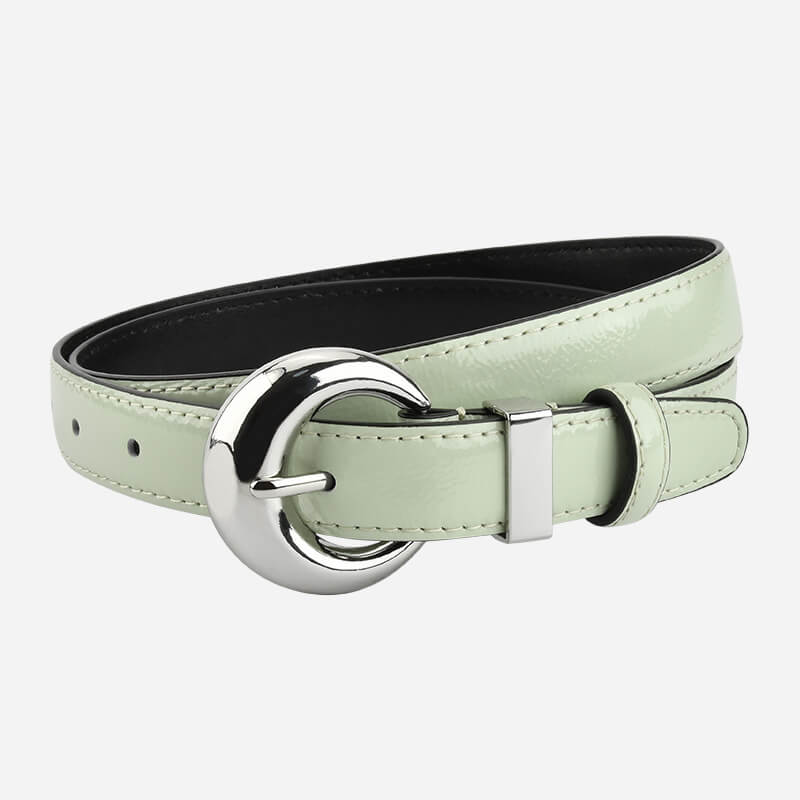 Women's Patent Finish Top - Grain Cowhide Belt – Babylon Leather - Babylon LeatherBabylon LeatherDJ10-Light Green
