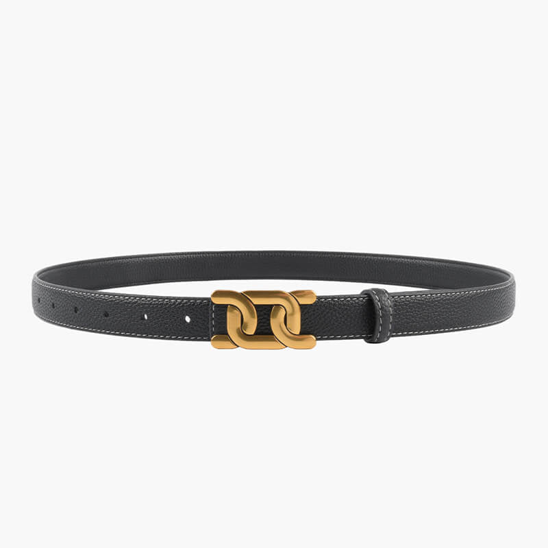 Women's Reversible Lychee - Grain Cowhide Leather Belt – Babylon Leather - Babylon LeatherBabylon LeatherDJ19-Black