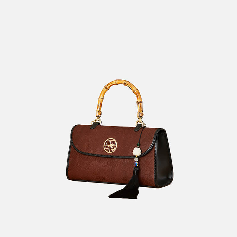 Women’s Silk Refined Mini Handbag – Babylon Leather - Babylon LeatherBabylon LeatherTX008-Dark Brown