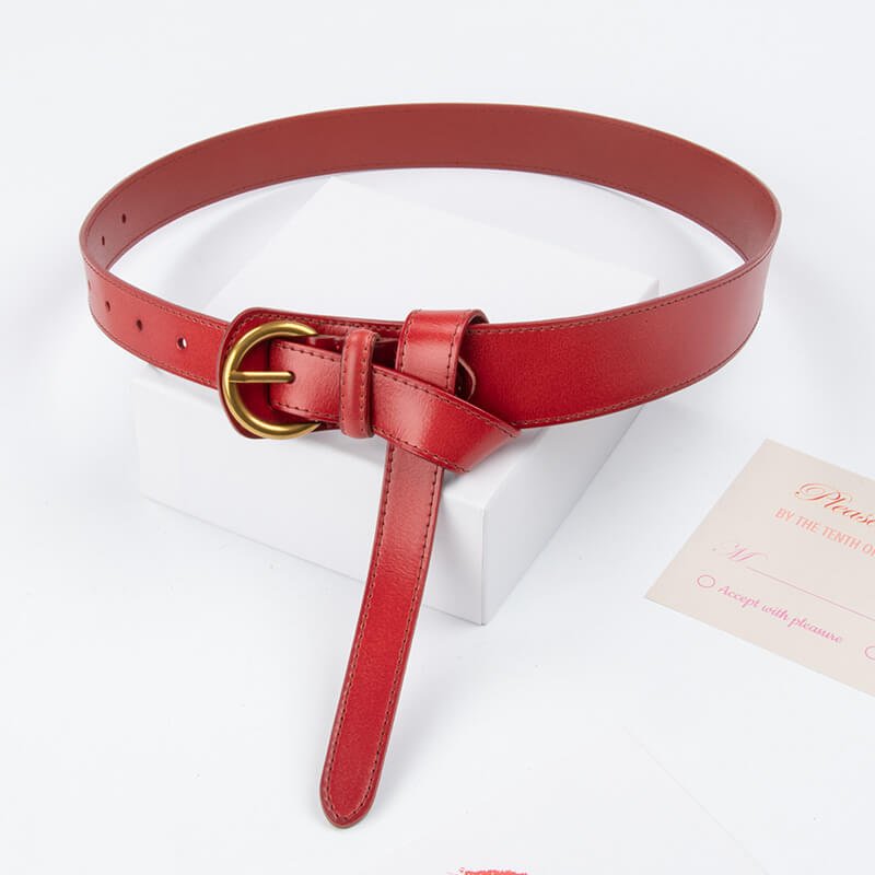 Women's Tapered Elastic Split Leather Waist Belt – Babylon Leather - Babylon LeatherBabylon LeatherDJ15-Brown