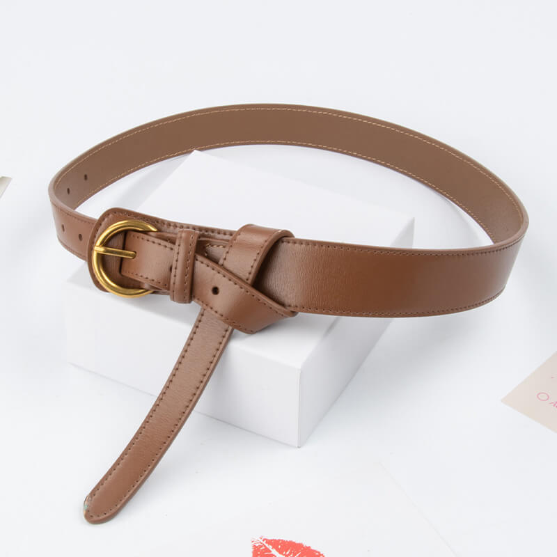 Women's Tapered Elastic Split Leather Waist Belt – Babylon Leather - Babylon LeatherBabylon LeatherDJ15-Brown