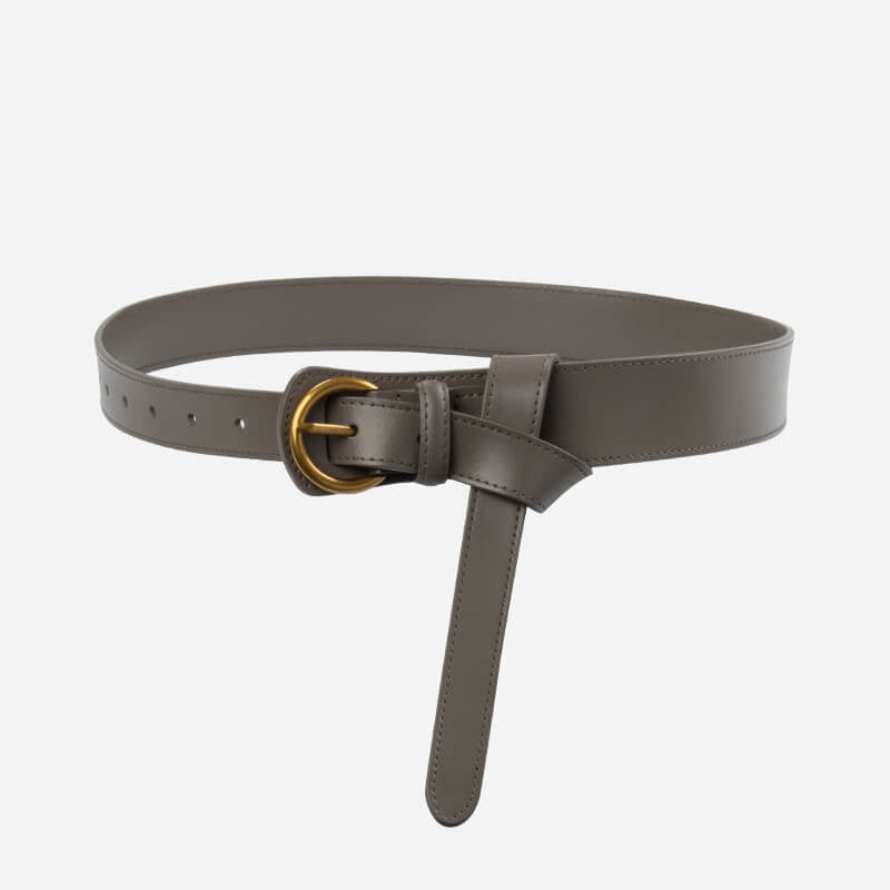 Women's Tapered Elastic Split Leather Waist Belt – Babylon Leather - Babylon LeatherBabylon LeatherDJ15-Dark Grey