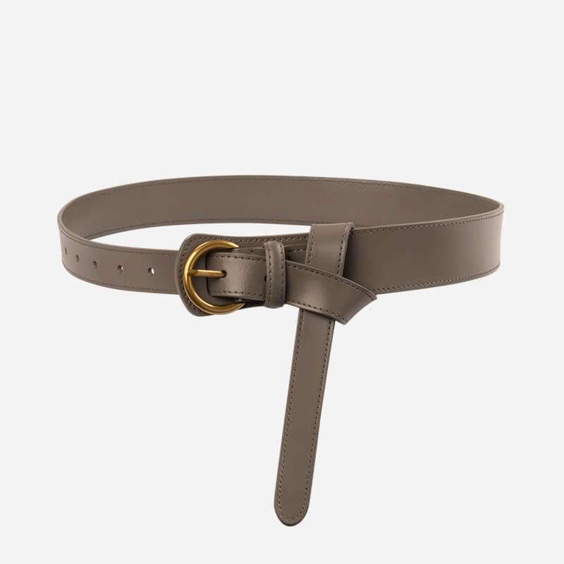 Women's Tapered Elastic Split Leather Waist Belt – Babylon Leather - Babylon LeatherBabylon LeatherDJ15-Khaki