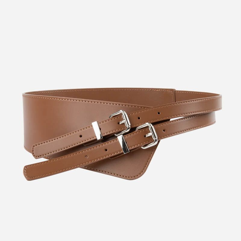 Women's Tapered Split Leather Waist Cincher Belt – Babylon Leather - Babylon LeatherBabylon LeatherDJ12-Caramel