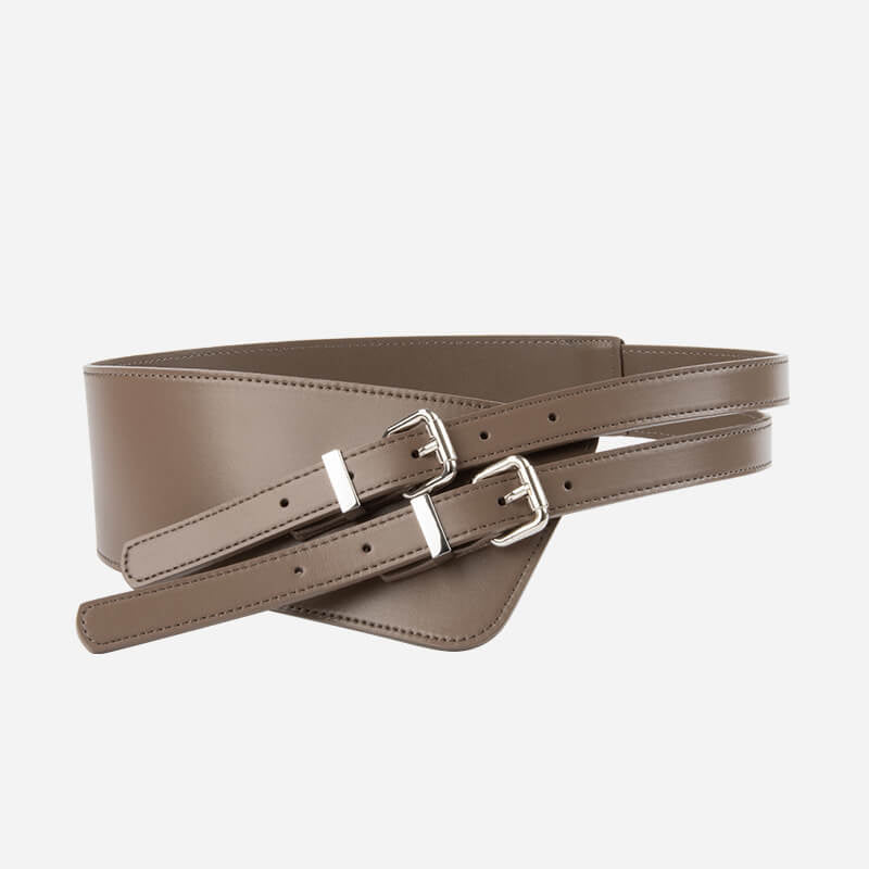Women's Tapered Split Leather Waist Cincher Belt – Babylon Leather - Babylon LeatherBabylon LeatherDJ12-Khaki