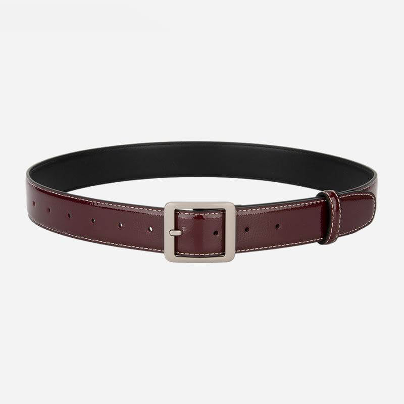 Women's Top - Grain Cowhide Belt with Metal Buckle – Babylon Leather - Babylon LeatherBabylon LeatherDJ01-Coffee Brown
