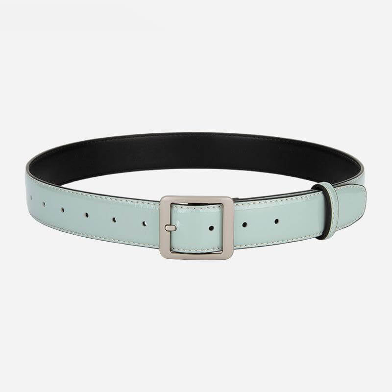 Women's Top - Grain Cowhide Belt with Metal Buckle – Babylon Leather - Babylon LeatherBabylon LeatherDJ01-Light Blue