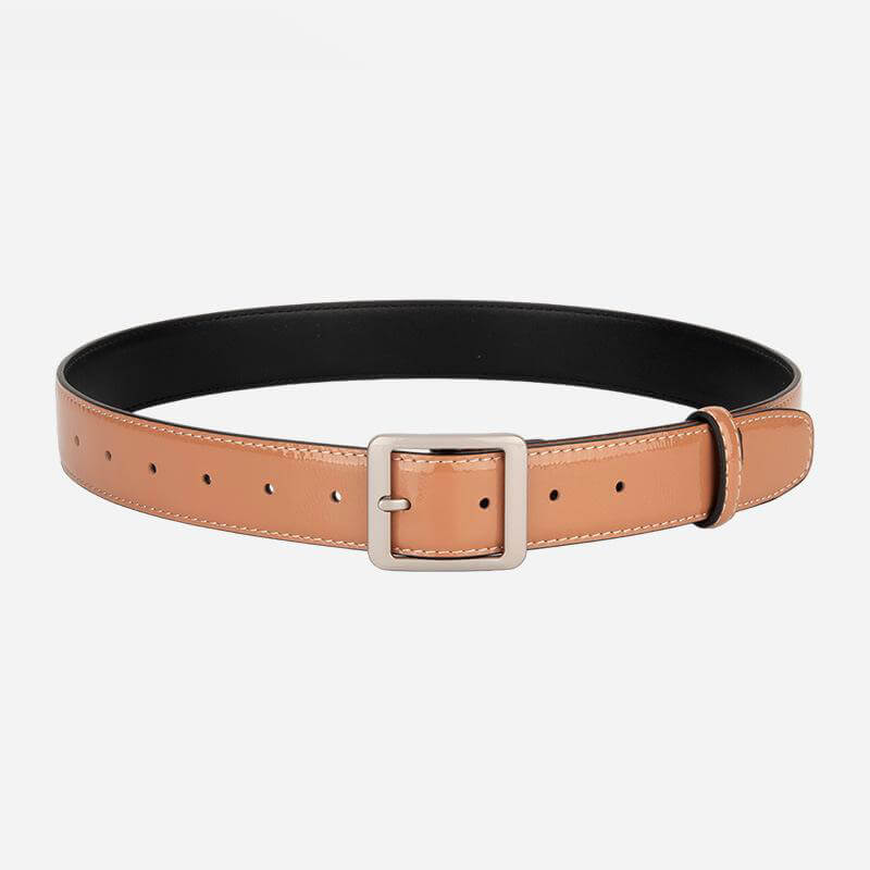 Women's Top - Grain Cowhide Belt with Metal Buckle – Babylon Leather - Babylon LeatherBabylon LeatherDJ01-Mustard Yellow
