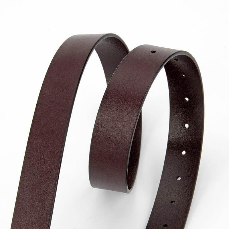 Women's Top - Grain Leather Belt with Slim Buckle – Babylon Leather - Babylon LeatherBabylon LeatherDJ02-Brown