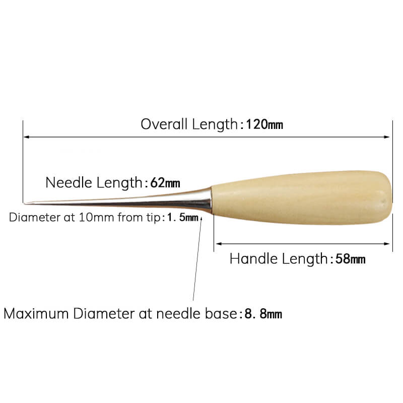 Wooden Handle Leather Awl with Protective Sheath – Babylon Leather - Babylon LeatherBabylon LeatherXH50-Leather Awl