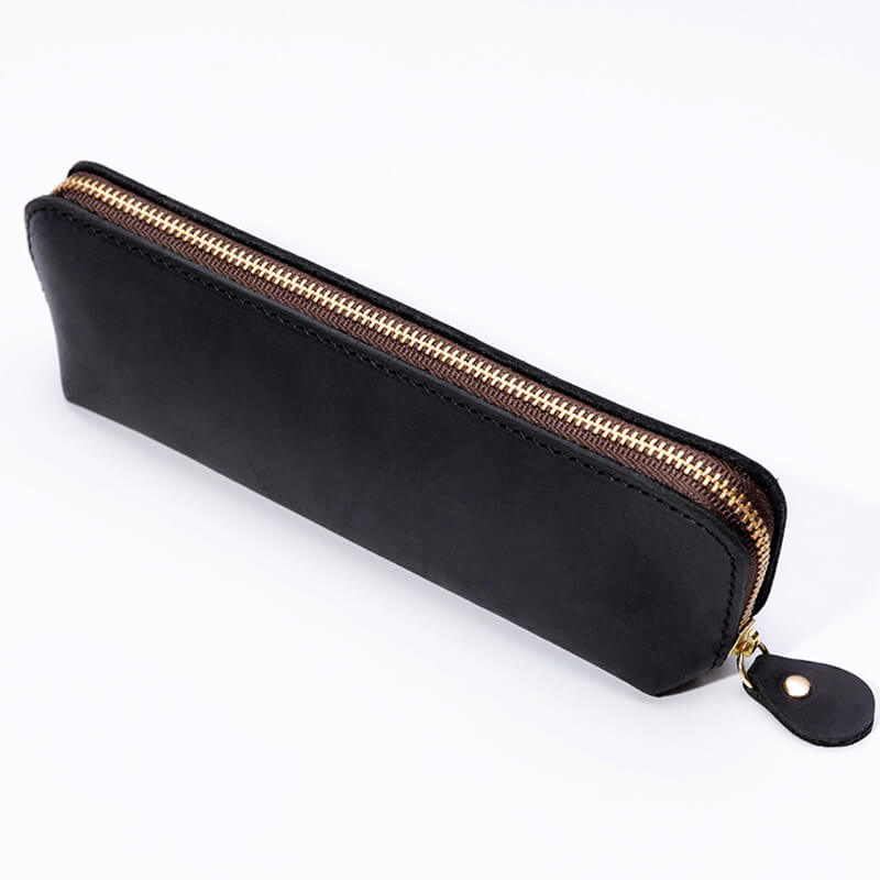 Zip Leather Pen Pouch – Babylon Leather - Babylon LeatherBabylon LeatherAN36-Black