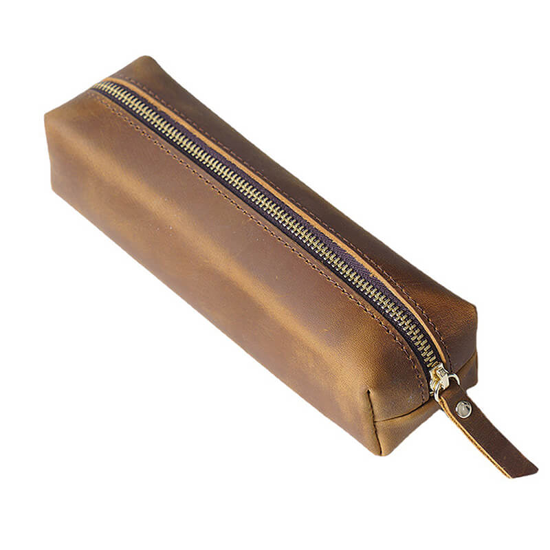 Zip Pencil Case Student – Babylon Leather - Babylon LeatherBabylon LeatherAN37-Brown