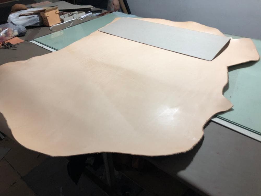 4mm Italian Vegetable Tanned Leather Natural Full Grain Genuine Cowhide Top Class Vegetable Tanned Embossed Cow Leather ™ - Babylon Leatherleatherjiaoxu