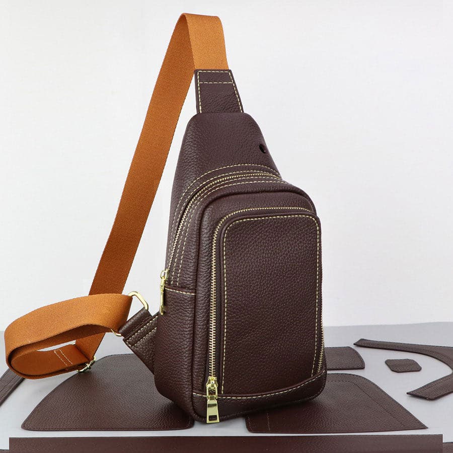 Designer Men Duffle Bag Genuine Leather Classic Lychee Pattern