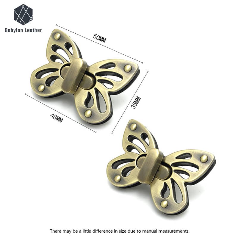 Butterfly Turn Lock Fashion Handbag Twist Lock - Babylon LeatherBabylon LeatherTL-031