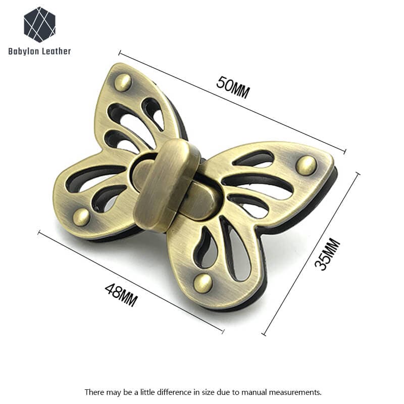 Butterfly Turn Lock Fashion Handbag Twist Lock - Babylon LeatherBabylon LeatherTL-031
