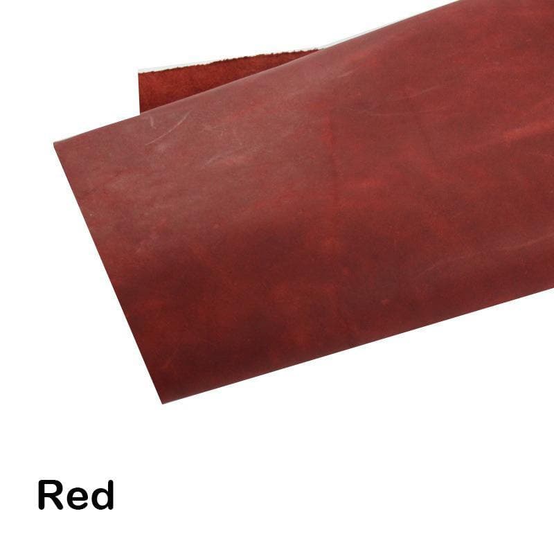 Crazy Horse Leather Genuine Cowhide Leather Waxy Oily Finishing Full Grain Tooling Leather Pre Cut Crafting Handmake ™ - Babylon Leatherleatherjiaoxu