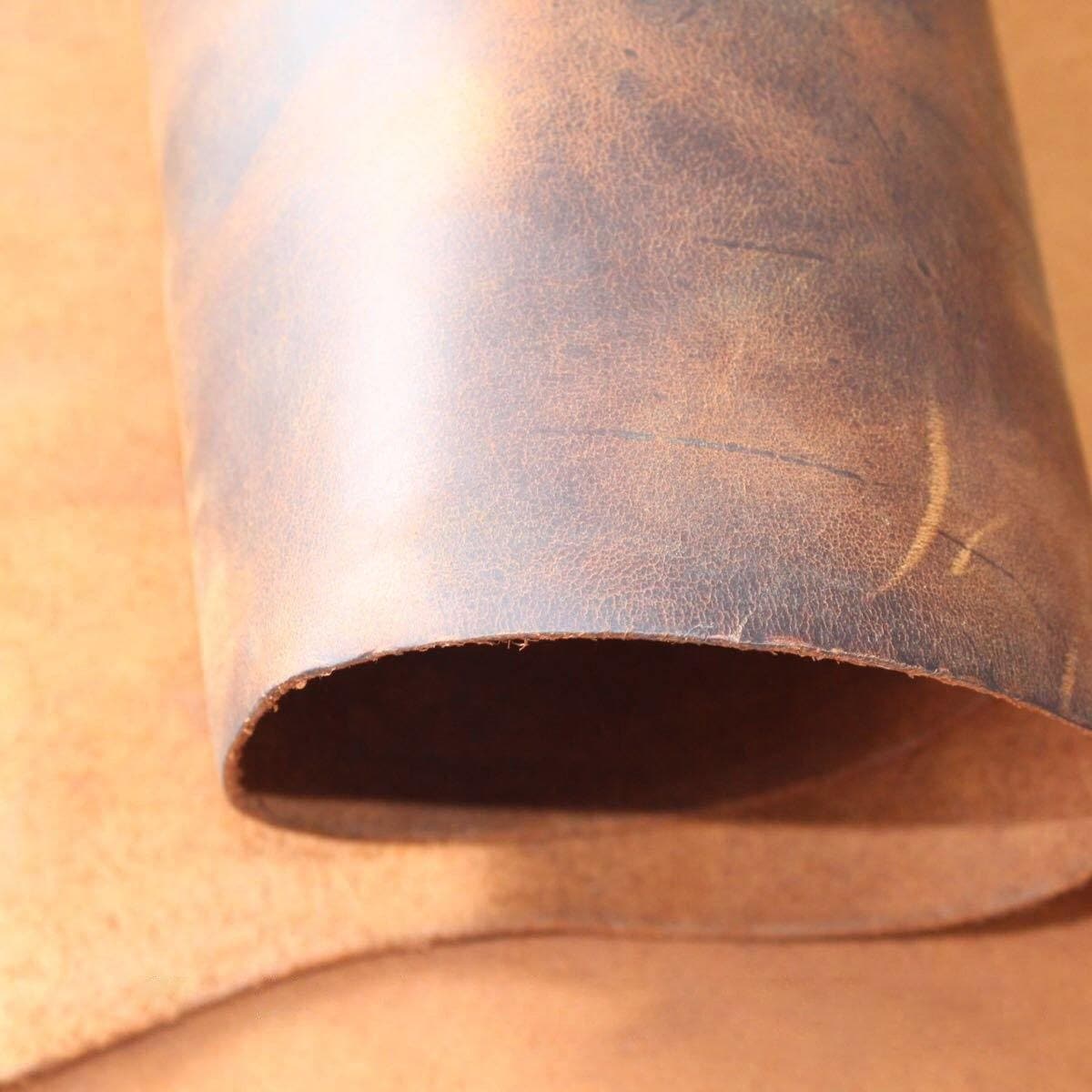 Crazy Horse Leather Thick Genuine Cowhide Leather For Leathercraft ™ - Babylon LeatherBabylon Leather