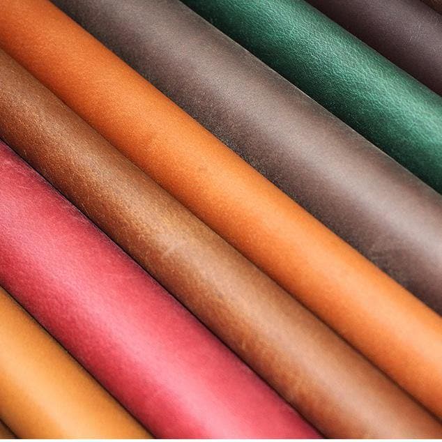 Genuine Leather Crazy Horse Cowhide Leather Wax Oiled Finishing Full Grain Tooling Leather 2mm ™ - Babylon Leatherleatherjiaoxu