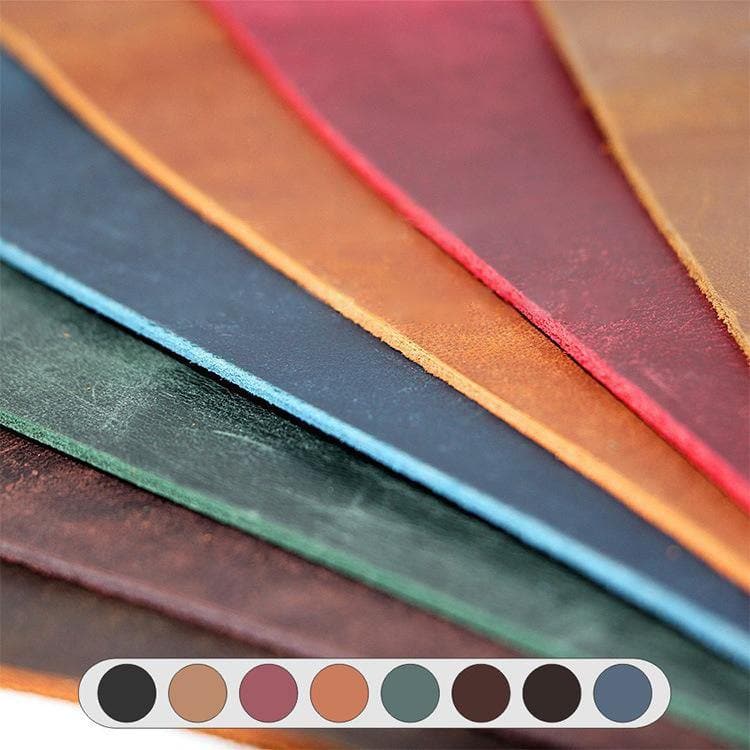 Genuine Leather Crazy Horse Cowhide Leather Wax Oiled Finishing Full Grain Tooling Leather 2mm ™ - Babylon Leatherleatherjiaoxu