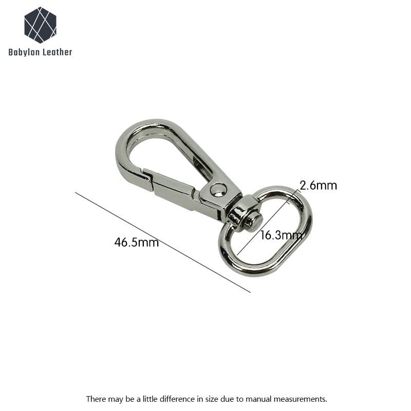 Hook Clasp Egg Shaped Buckle Lobster Snap Hook 16.3mm/0.6"(2 PACK) - Babylon LeatherBabylon LeatherLSH-019