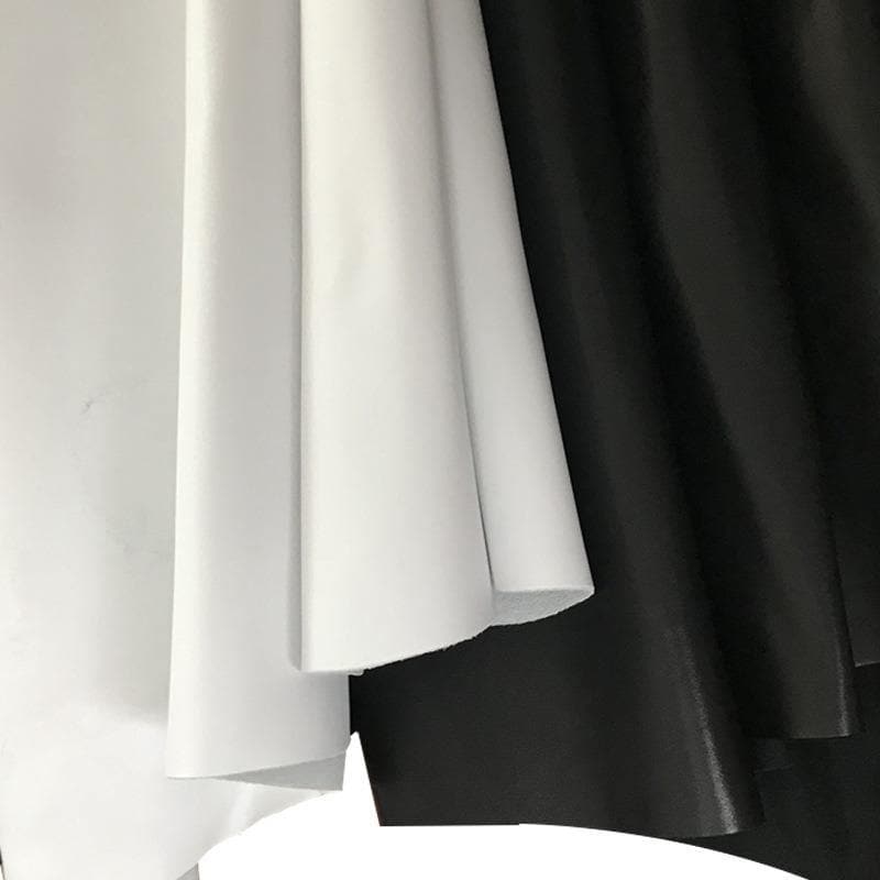 Nappa Cow Leather Soft Black White Full Grain Genuine Cowhide Bright Smoosth Napa Leather ™ - Babylon Leatherleatherjiaoxu