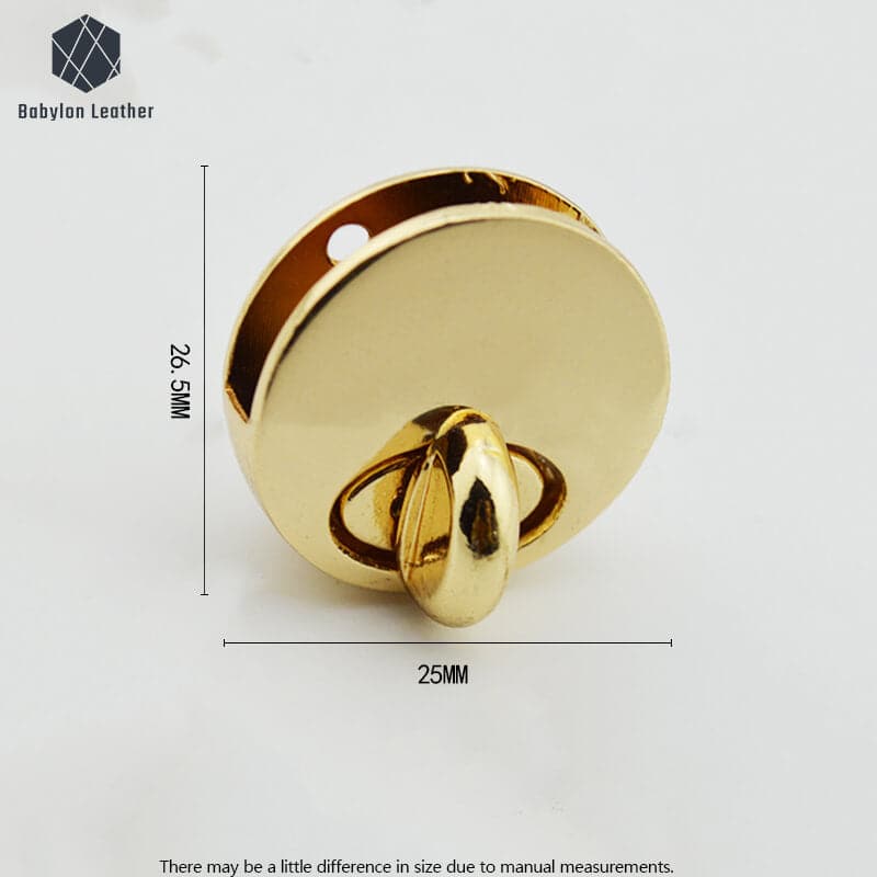 Round Handbag Lock Fashion Craft Bag Accessory Twist Lock - Babylon LeatherBabylon LeatherTL-014