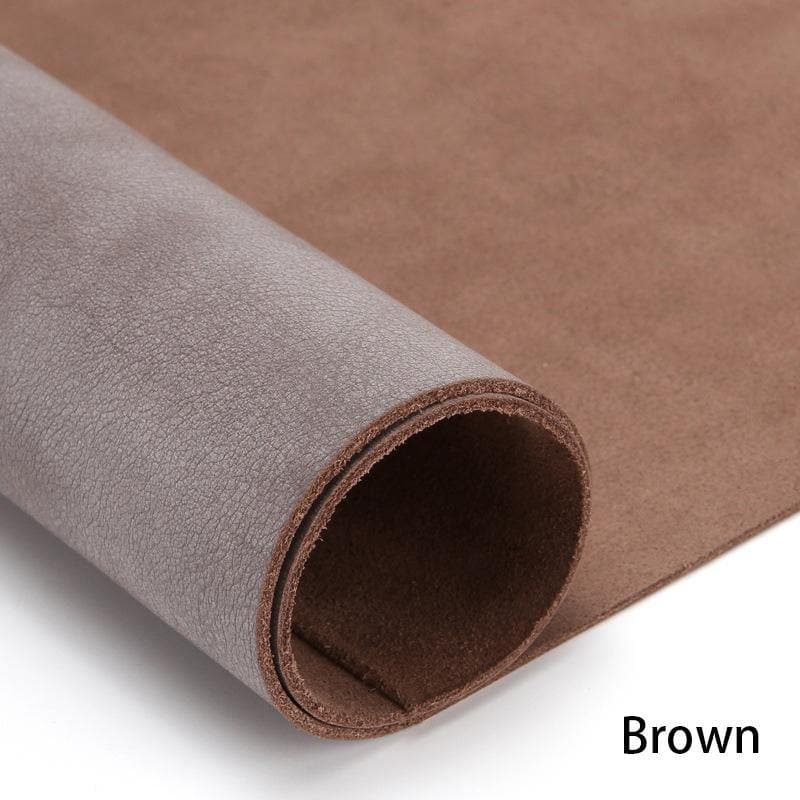 White Fog Wax Leather Vegetable Tanned Cowhide Vintage Genuine Leather for Handcraft DIY 3.5 - 4 oz. ™ - Babylon LeatherVeg Tannedleatherjiaoxu