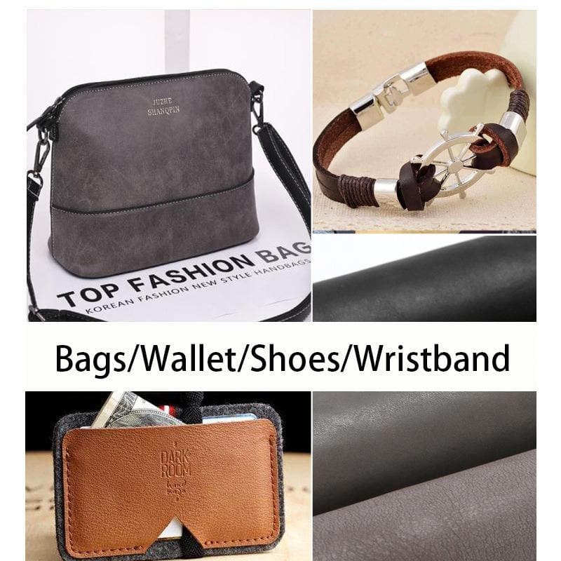 White Fog Wax Leather Vegetable Tanned Cowhide Vintage Genuine Leather for Handcraft DIY 3.5 - 4 oz. ™ - Babylon LeatherVeg Tannedleatherjiaoxu