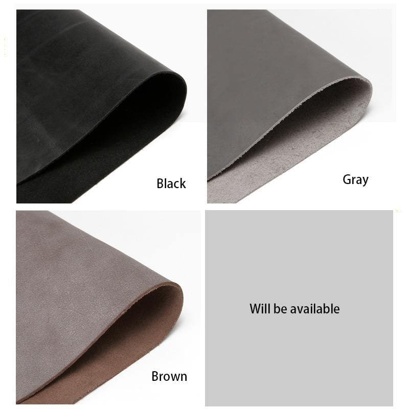 White Fog Wax Leather Vegetable Tanned Cowhide Vintage Genuine Leather for Handcraft DIY 3.5 - 4 oz. ™ - Babylon LeatherVeg Tannedleatherjiaoxu