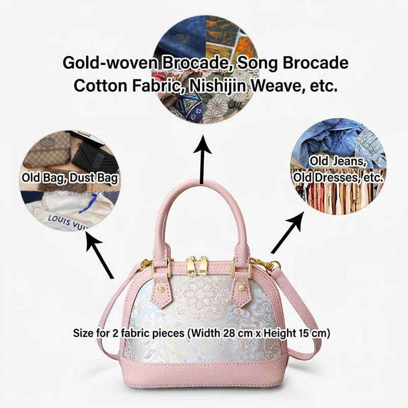 Customizable Fabric Panel Dome Crossbody Bag DIY Kit – Babylon Leather