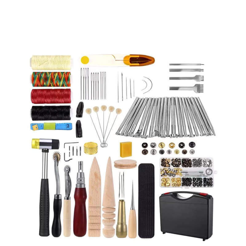 128-Piece Leather Craft Tool Kit for Hand Sewing - Babylon Leather