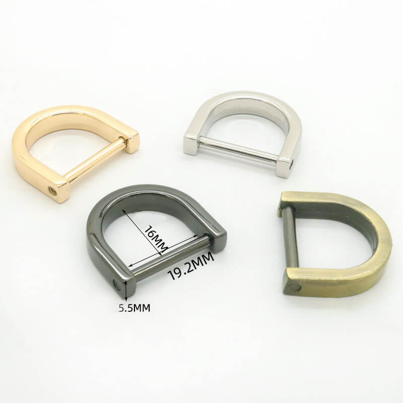 Screw-In D-Ring Connector - Babylon Leather