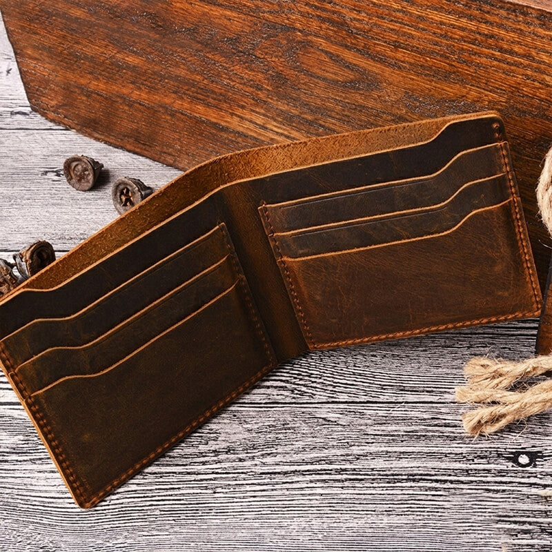 Men's Short Wallet with Coin Pocket – Babylon Leather