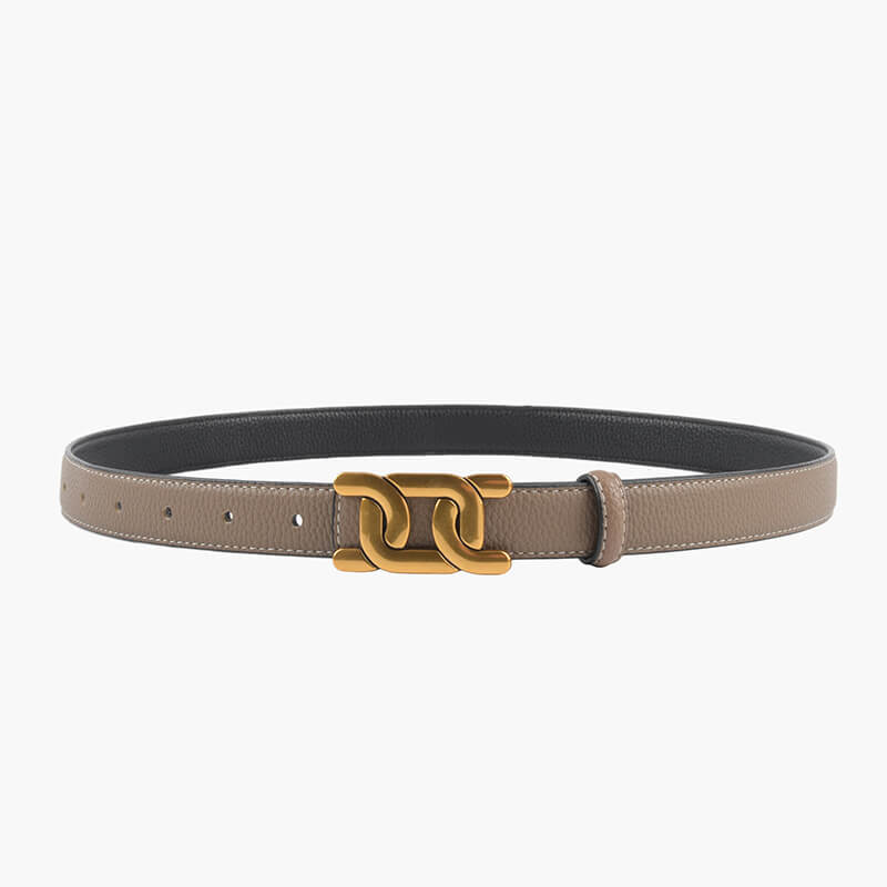Women's Reversible Lychee-Grain Cowhide Leather Belt – Babylon Leather