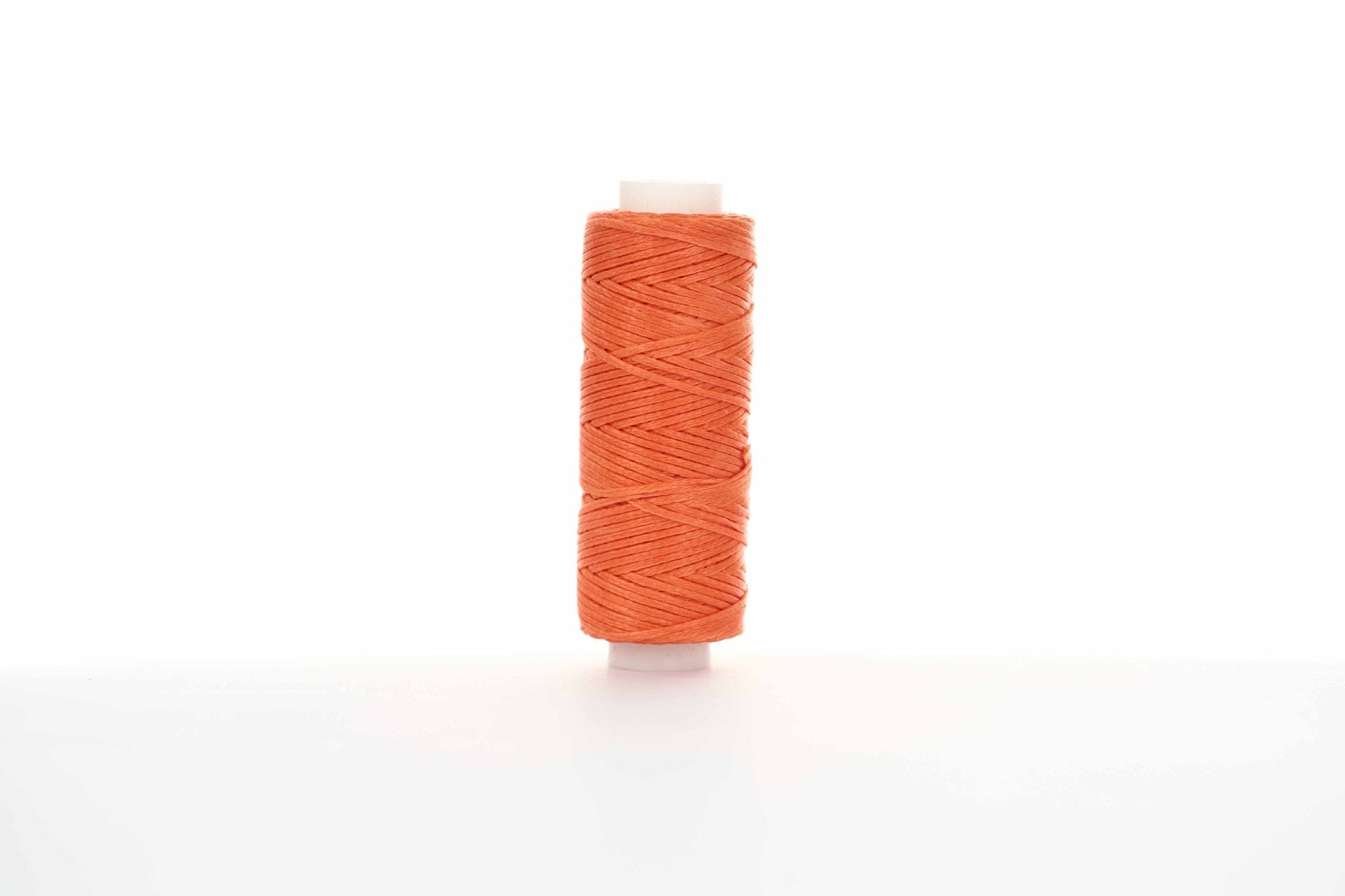 0.8mm Flat Waxed Thread for Leathercraft Hand Stitching - Babylon Leather - Babylon LeatherBabylon LeatherPP32-Bright Orange-12m