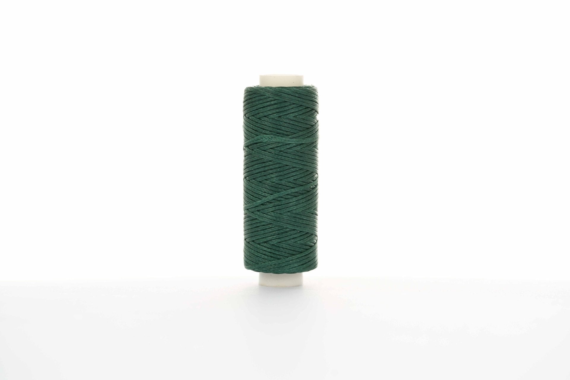 0.8mm Flat Waxed Thread for Leathercraft Hand Stitching - Babylon Leather - Babylon LeatherBabylon LeatherPP32-Dark Forest Green-12m