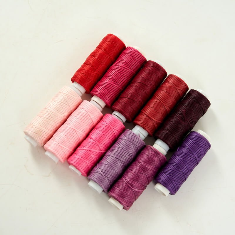0.8mm Flat Waxed Thread for Leathercraft Hand Stitching - Babylon Leather - Babylon LeatherBabylon LeatherPP32-White-12m