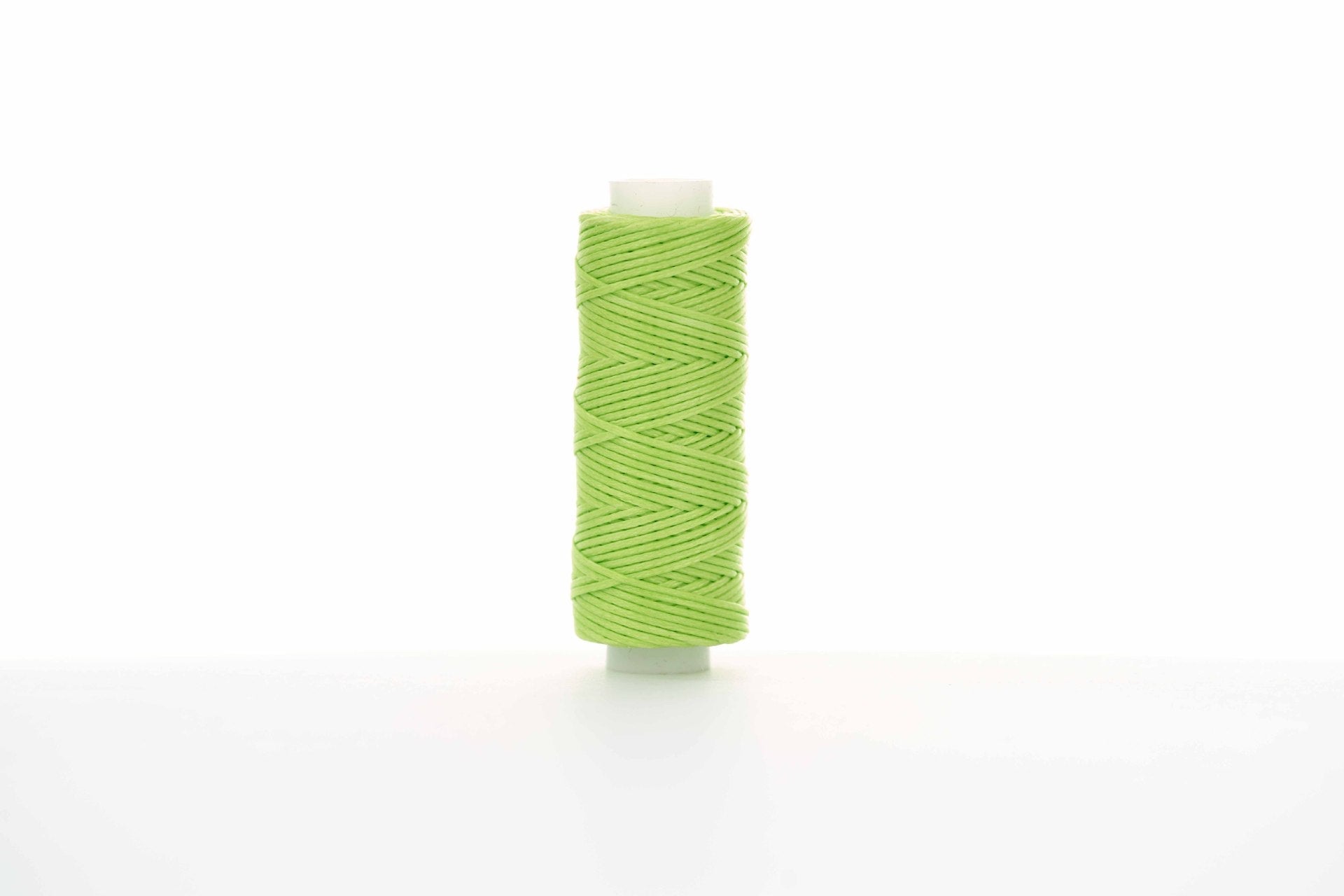 0.8mm Flat Waxed Thread for Leathercraft Hand Stitching - Babylon Leather - Babylon LeatherBabylon LeatherPP32-Yellowish Green-12m